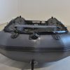 grey inflatable boat with EVA foam on aluminum floor