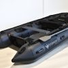 grey inflatable boat with EVA foam on aluminum floor