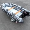 inflatable jet boat with tunnel hull outfitted with 25HP jet outboard by mercury