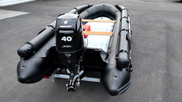 inflatable jet boat with air floor and mercury 40hp jet outboard